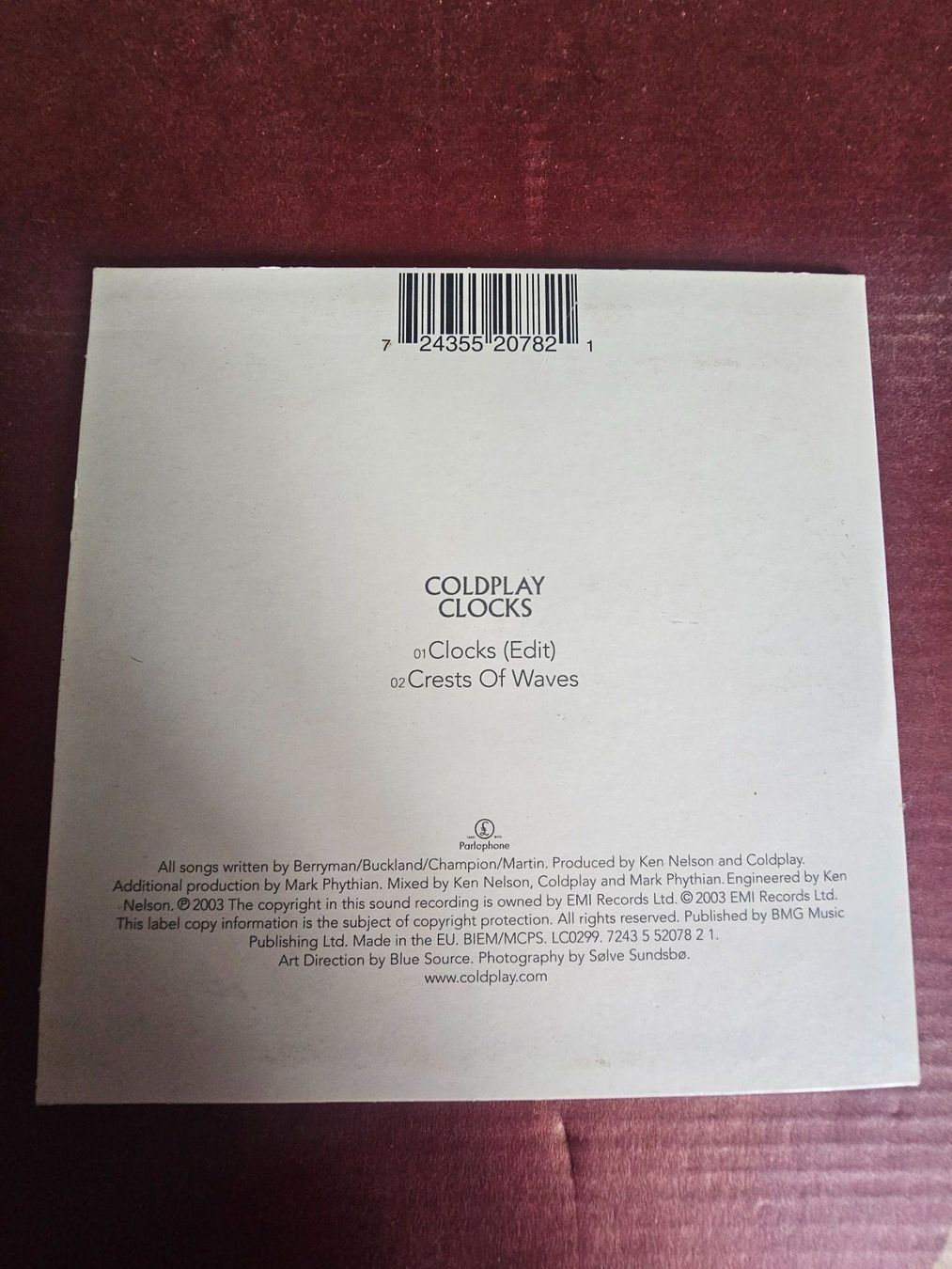 CD: CD Single - Coldplay – Clocks (Rock, Pop, 2003) – Usato da Biberist venduto da Foolio0 1