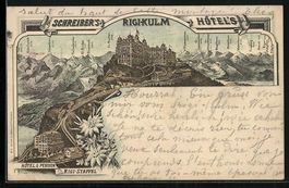 Litho Rigi-Kulm, Schreiber's Rigi-Kulm H