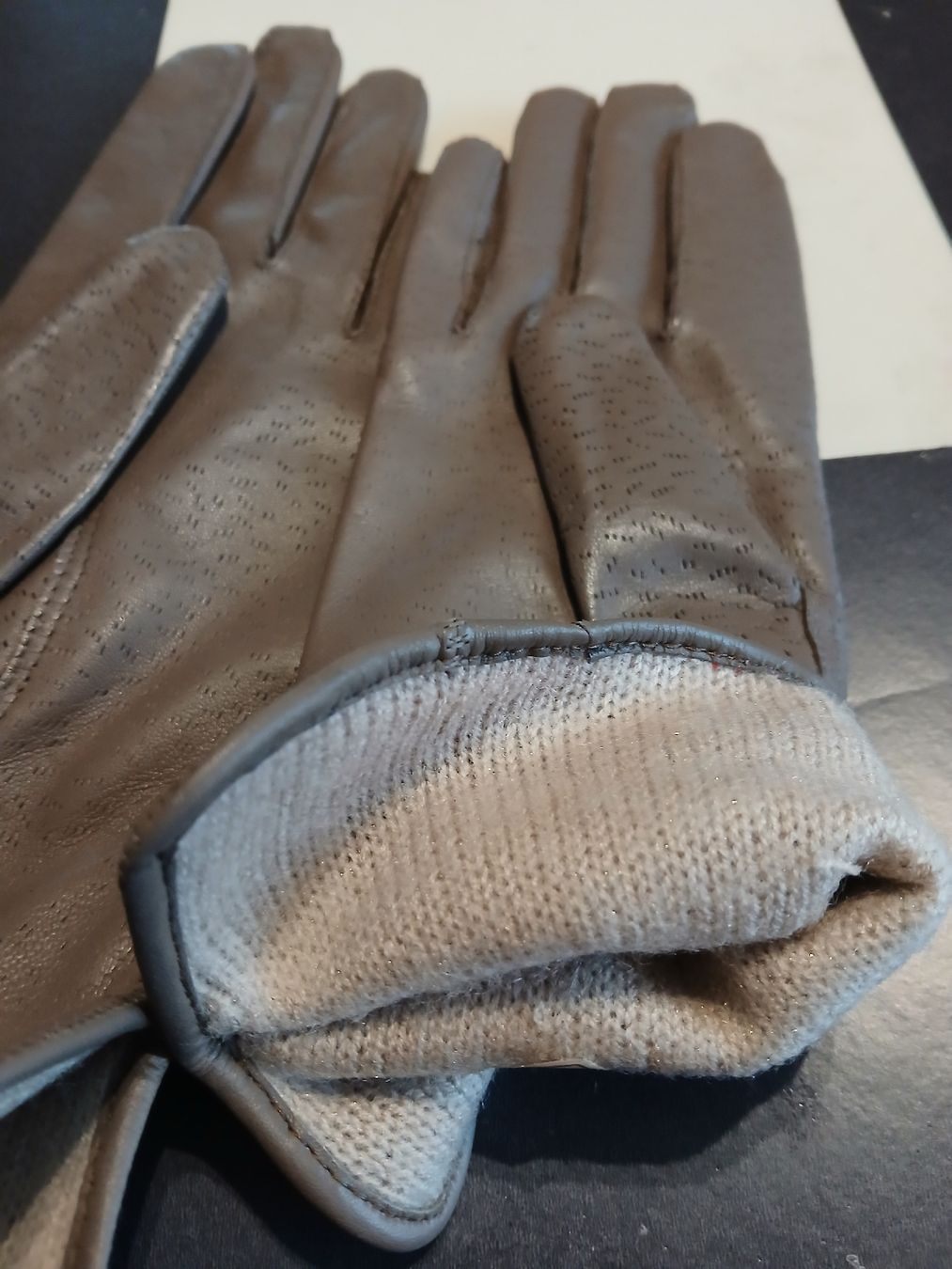 Guanti & manicotti: Braune Lederhandschuhe, Gr. 7, für den Winter oder Übergang – Nuovo (secondo la descrizione) da Kleindöttingen venduto da Christina22 2