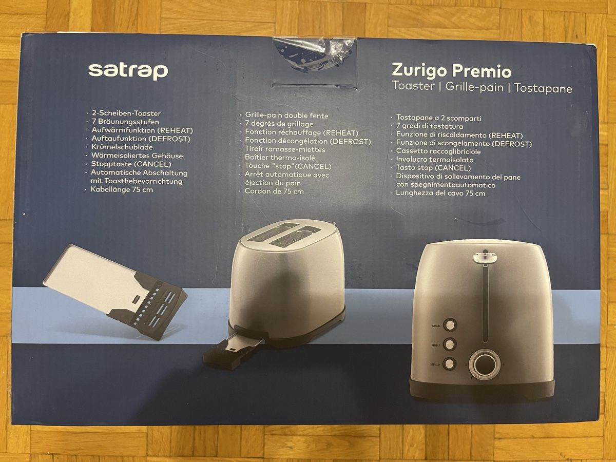 Küchengeräte: Satrap Zurigo Premio Toaster – Gebraucht aus Zürich von hus_qz9f 1