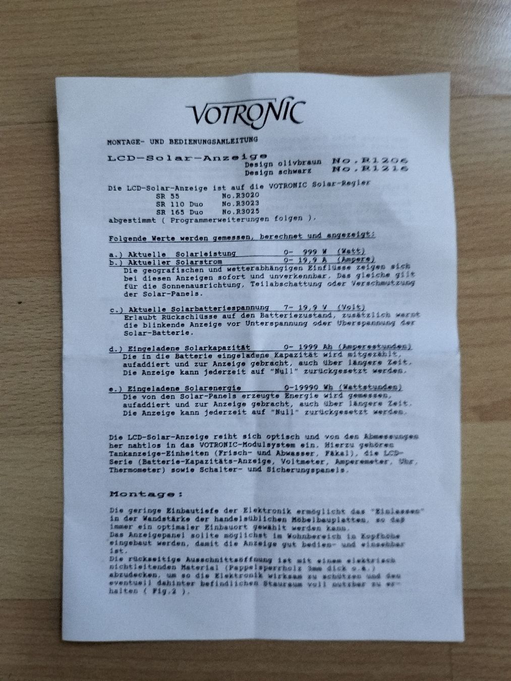 Votronic Misurare: VOTRONIC LCD Solar-Anzeige – Nuovo (secondo la descrizione) da Geuensee venduto da Megi45 2