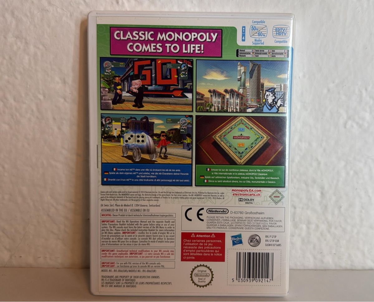 Nintendo Giochi: Monopoly Streets for Nintendo Wii - Good Condition! – Usato da Ehrendingen venduto da bubulence 1