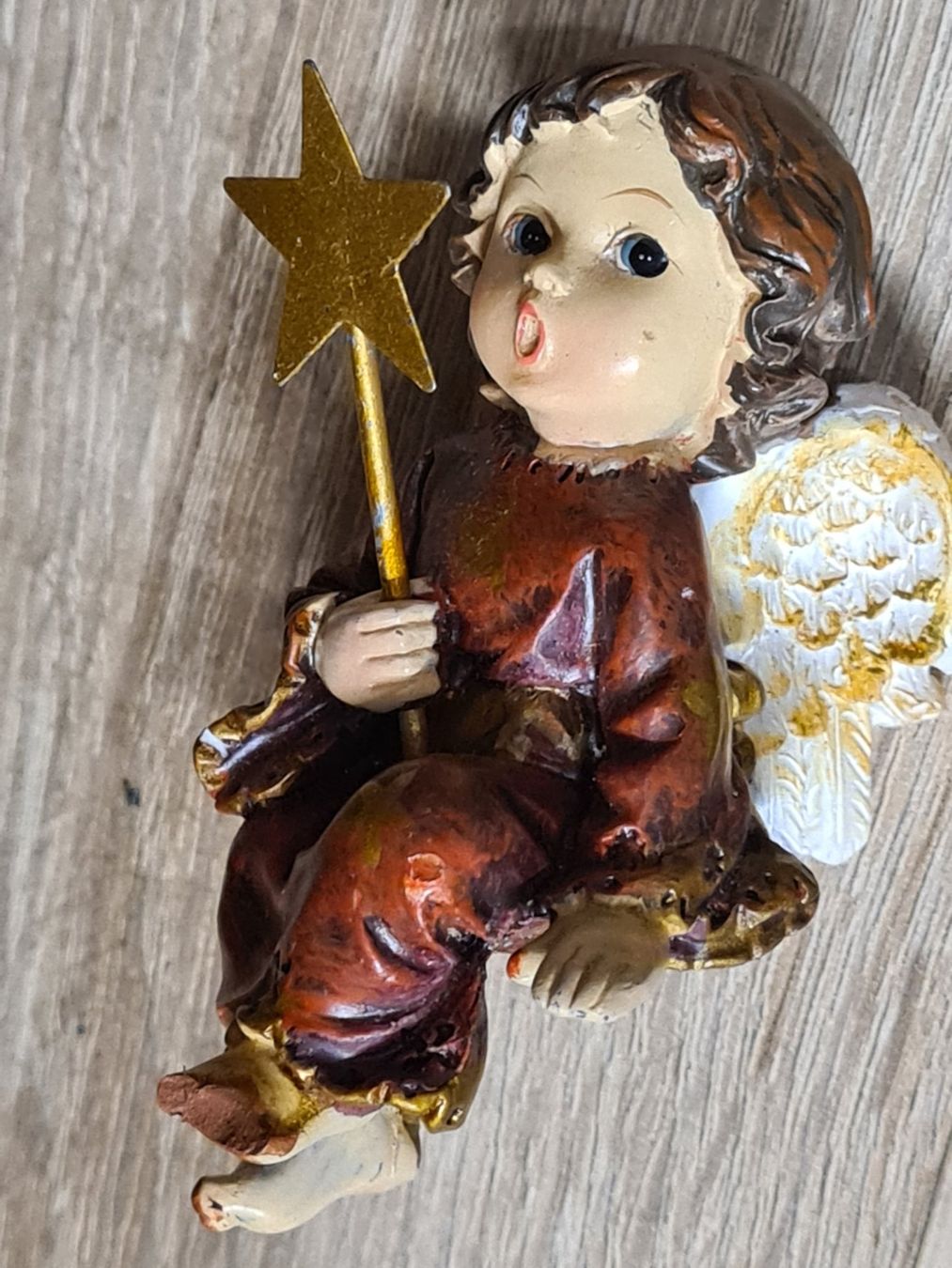 Statuette: Kantenhocker Engel ca H 7 cm – Usato da Amriswil venduto da kleindeko 1