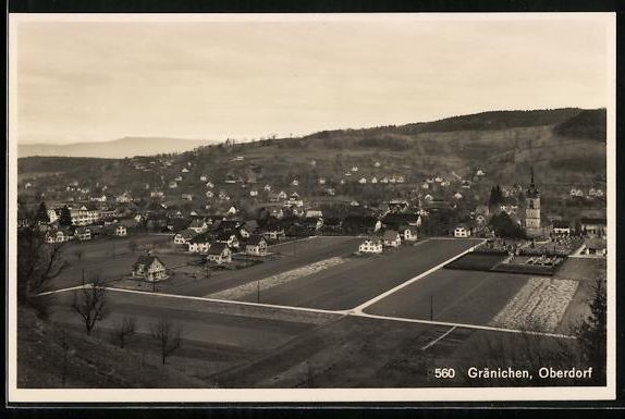 Ansichtskarten: AK Gränichen, Ansicht Oberdorf – Gebraucht aus Berlin von bartko-reher