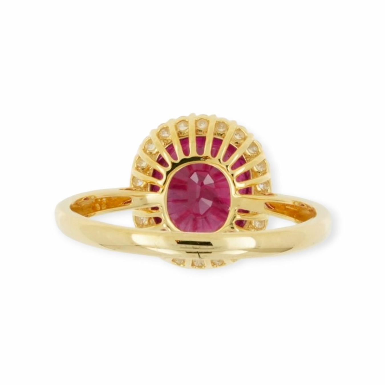 Bagues: 4.30tcw Rubin-Ring 14k Gelbgold – Neuf avec emballage d'origine à Illnau par Juwelier_Mahler_GmbH 4