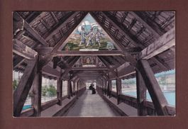 LUZERN - Inneres der Kapellbrücke - 1908