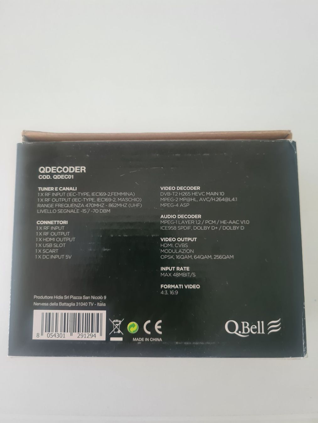 Ricevitori: TV QDECODER DVB - T2 - H265 - HEVC - MAIN10 – Nuovo e nell'imballaggio originale da Büsingen venduto da marcellobaerli 1