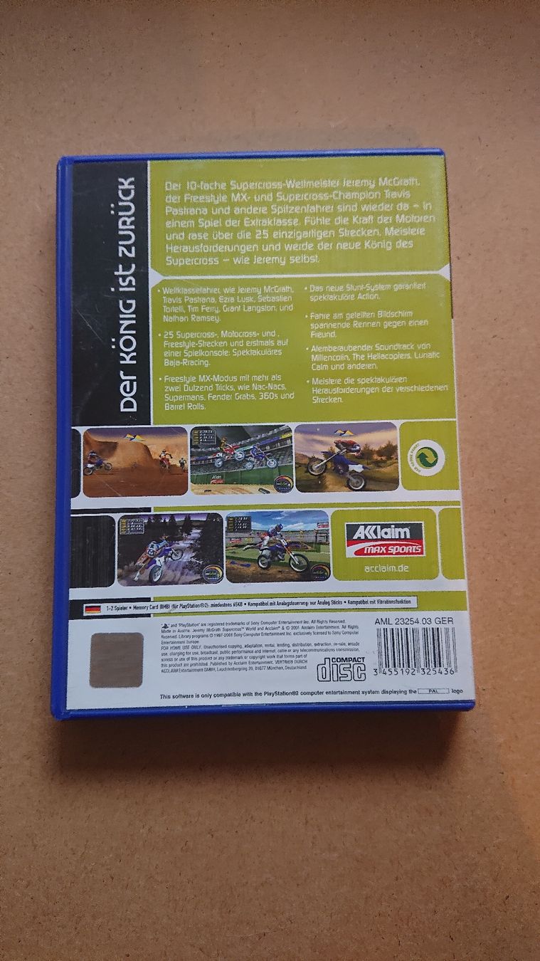 Giochi: Jeremy McGrath Supercross World PS2  – Usato da Chur venduto da FreakofRarity 1
