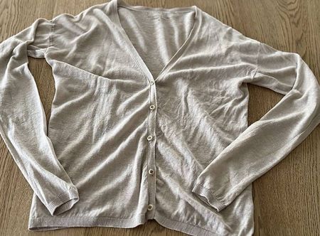  Leinen Feinstrick Cardigan M