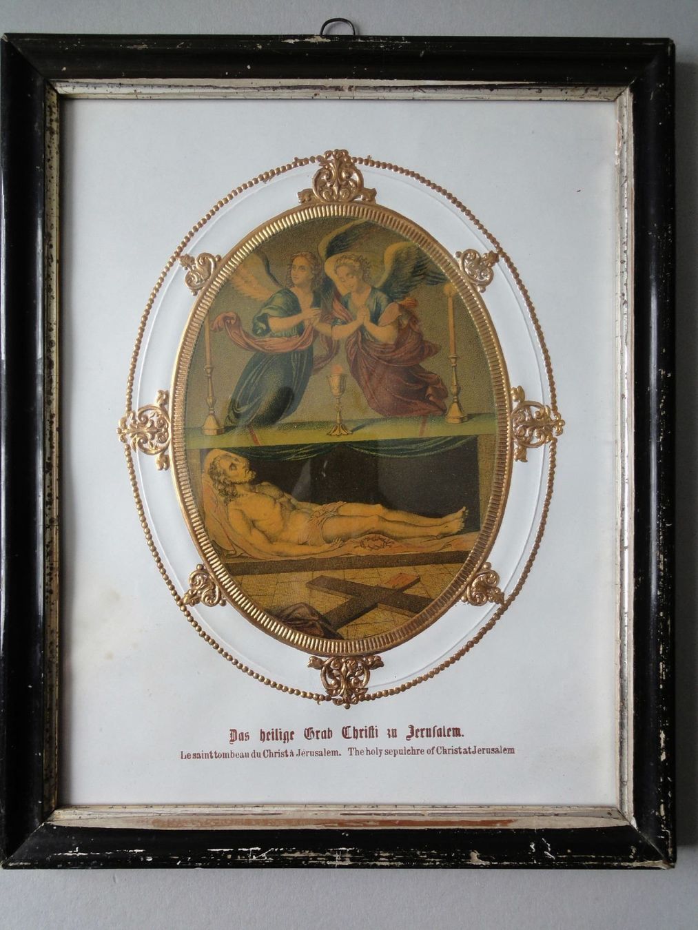 Grafiken & Lithographien: Relief-Litho  Heiligenbild Grab Christi – Gebraucht aus Chur von omonia