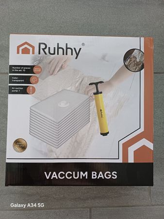 10 x Vakuumbeutel Set mit Pumpe