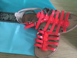 Trop stylées sandales rouge/orange fluo LES TROPEZIENNES, 37