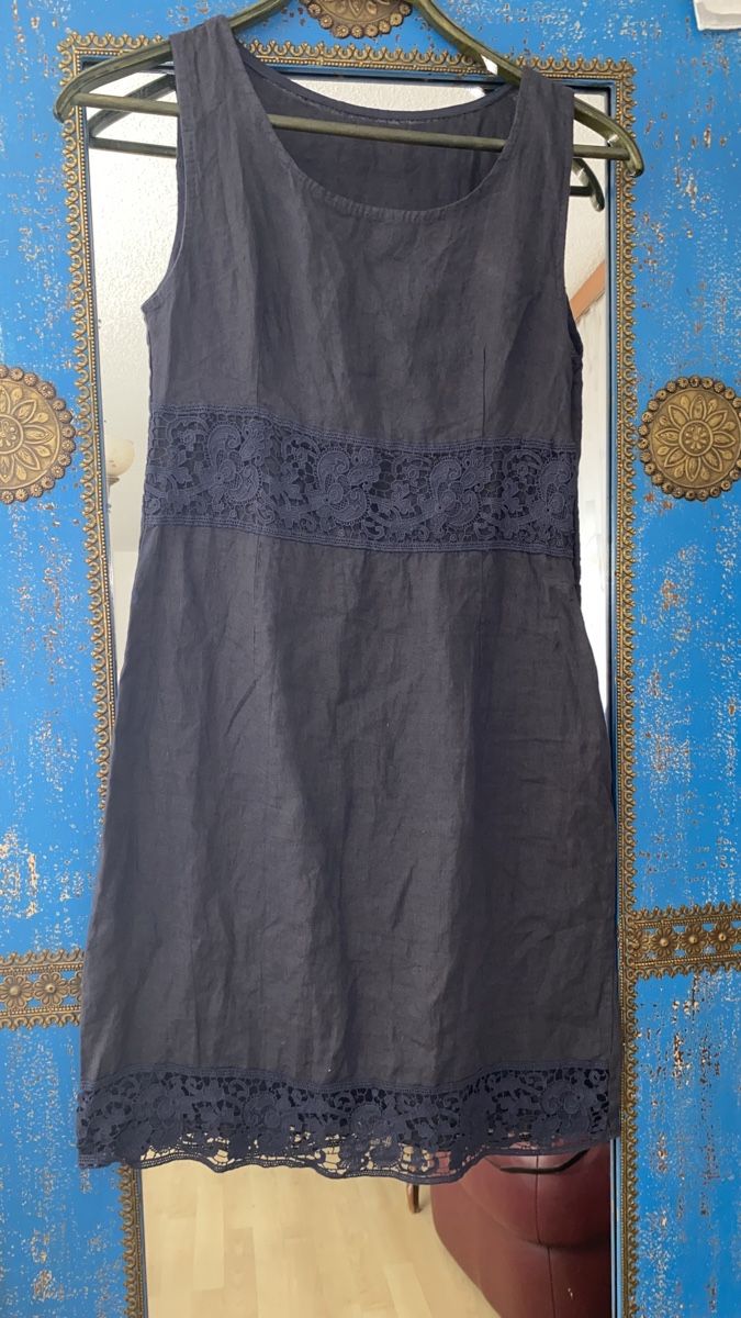 Kleider: Leinen Kleid Sommerkleid mit spitze – Gebraucht aus Obfelden von tan_9lj9 1