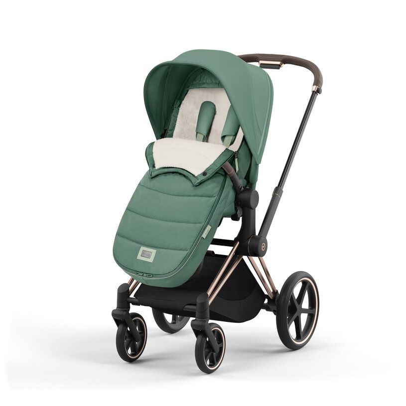 Cybex Sacchi a pelo: Platinum Fusssack Cybex, Leaf green, NEU – Nuovo e nell'imballaggio originale da Zürich venduto da smireya 6