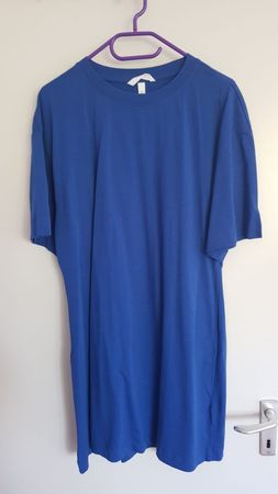 Robe t-shirt bleu royal cintrée H&M taille L