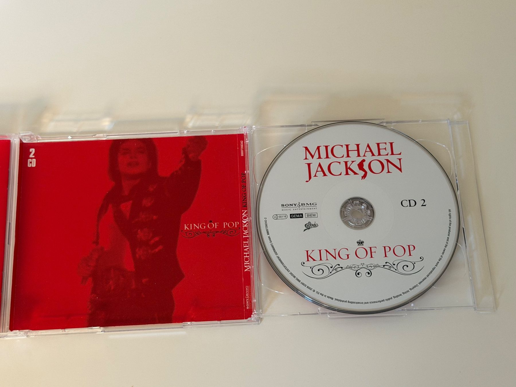 CD: Michael Jackson King Of Pop 2CD German Edition – Usato da Altstätten SG venduto da sheamus 3