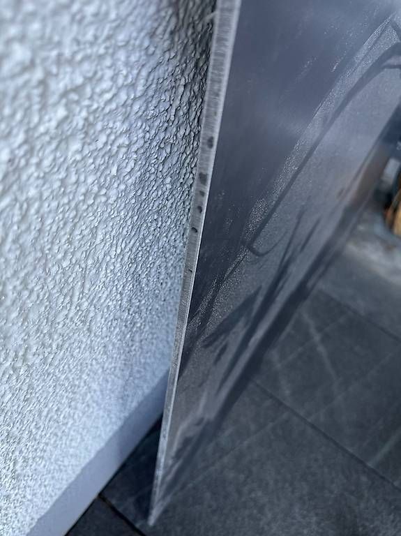 Piatti di portata: Funkenschutz-Eckplatte 1m Radius – Usato da Hettlingen venduto da Weideri 1