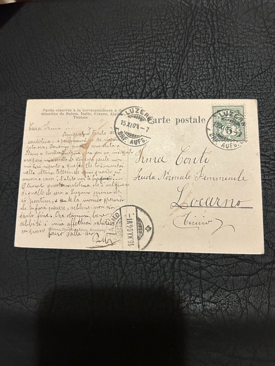Cartoline postali: Salut de Lucerne 1904 – Usato da Breganzona venduto da Milesbo 1