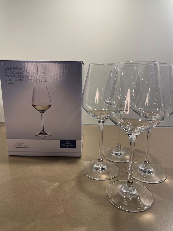 Villeroy & Boch La Divina Bordeaux Celch Set Of 4, Crystalline, 650 Ml : Villeroy & Boch