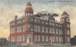 Front Royal Virginia, Silk Mill, italienischer Zensurstempel