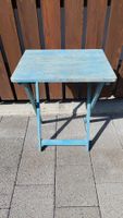 Klapptisch Holz blau leicht gebraucht 50cm/38cm/63cm