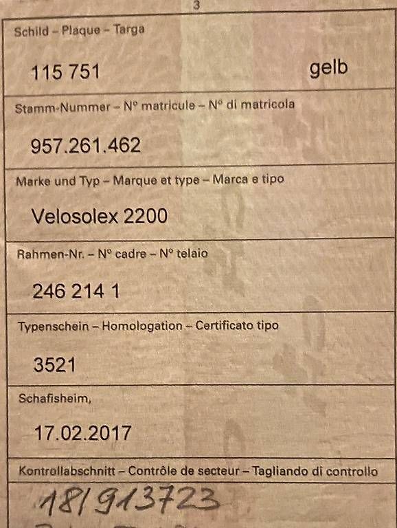 Ciclomotori: Solex 2200 – Usato da Fischbach-Göslikon venduto da Ch-Hu 4
