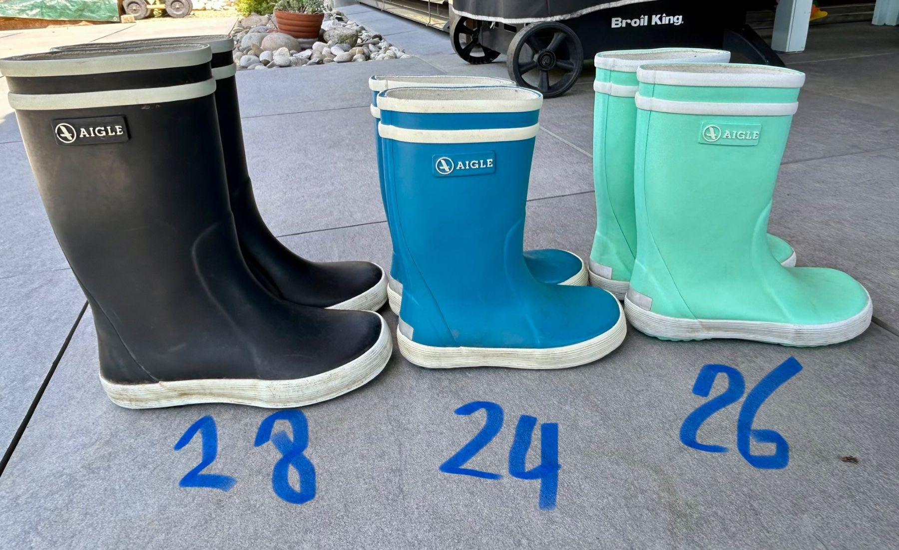 Scarpe per ragazzi: Gummistiefel Aigle Lollipop, Grösse 26 – Usato da Riedholz venduto da Abendsonne
