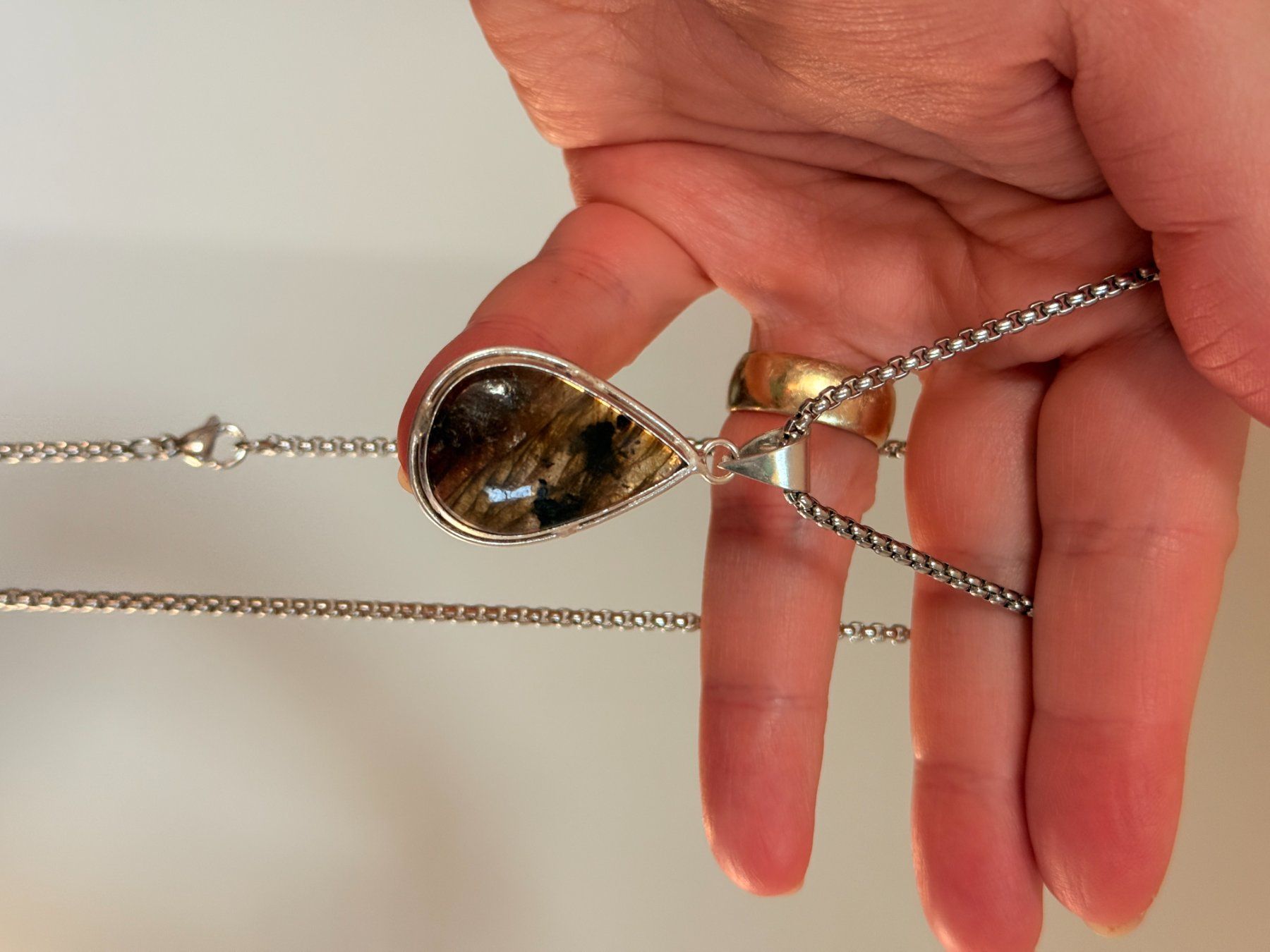 Catenine: Collier Labradorite - Élégant et unique – Nuovo e nell'imballaggio originale da Genève venduto da AGBERG 5
