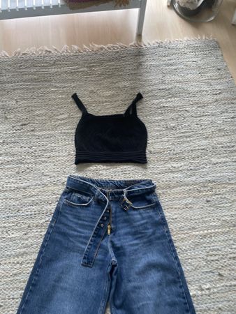 Zara Schwarzes strick Top . Gr. S. Neu!!!