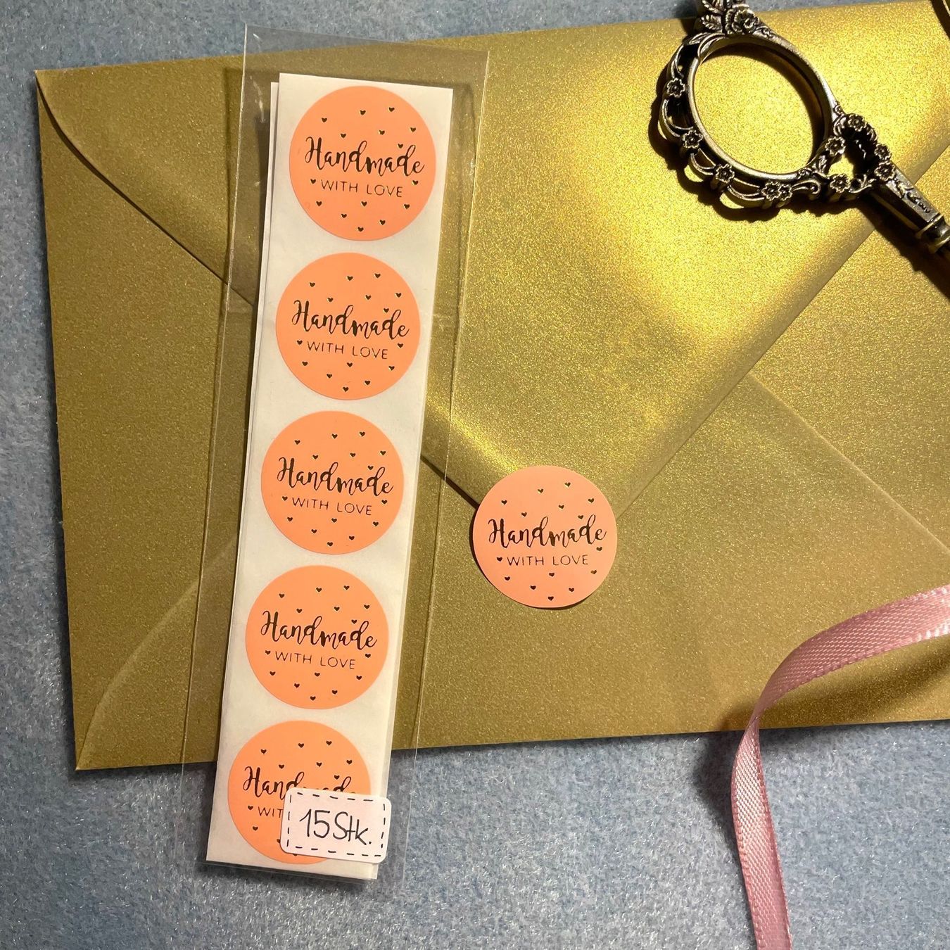 Sticker: NEU: "Handmade with love" Aufkleber – Usato da Bellach venduto da Dreamer2501 2