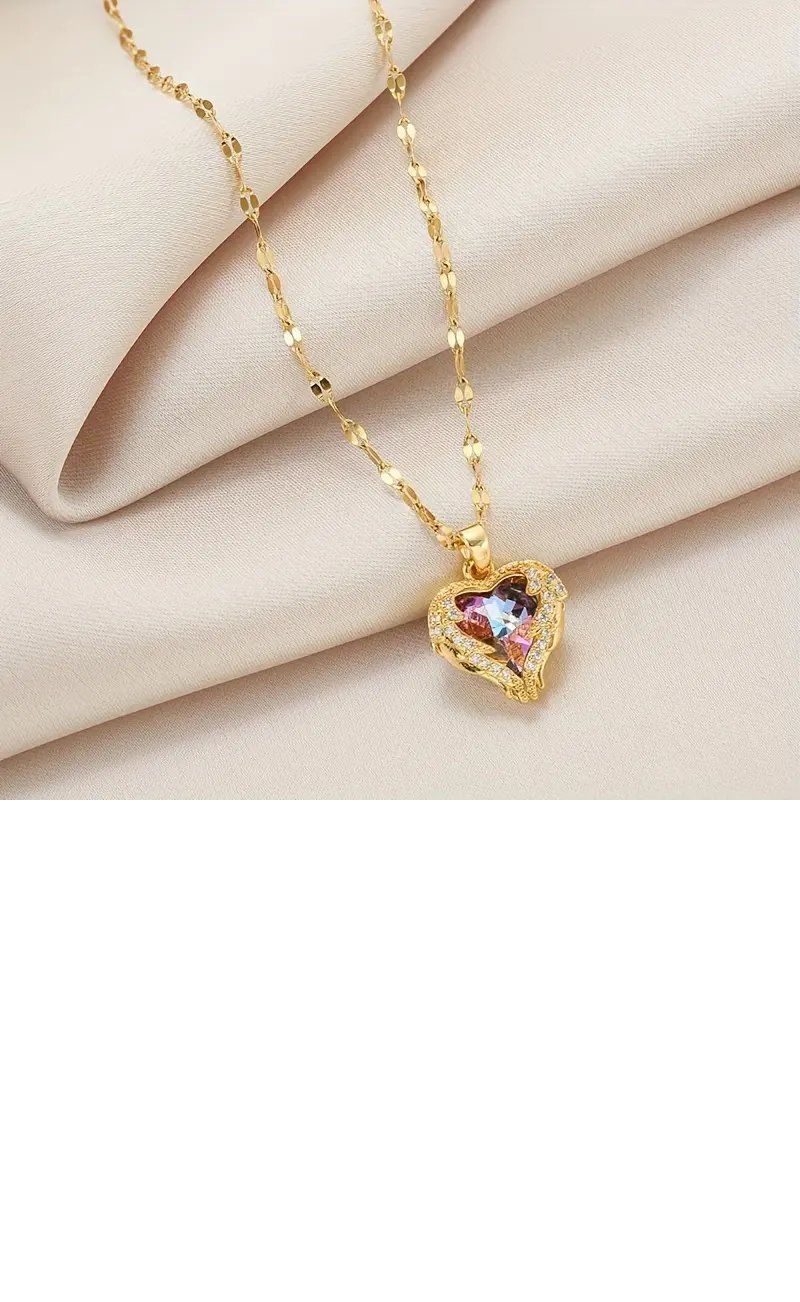 Catenine: 18k Kette mit Herzanhänger, funkelnd & elegant – Nuovo e nell'imballaggio originale da Glattbrugg venduto da majuska01 3