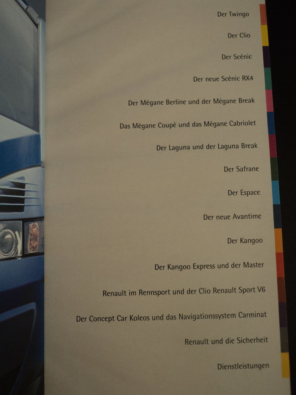 Renault Documents: Prospekt Renault Programm 2000 Clio Sport Avantime Twingo – D'occasion à Schwarzenburg par modelCARama 2
