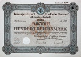 Terraingesellschaft Frankfurter Chaussee AG, Berlin - 1928