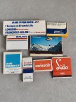 Boites allumettes anciennes Zündholzschachtel Swissair etc..