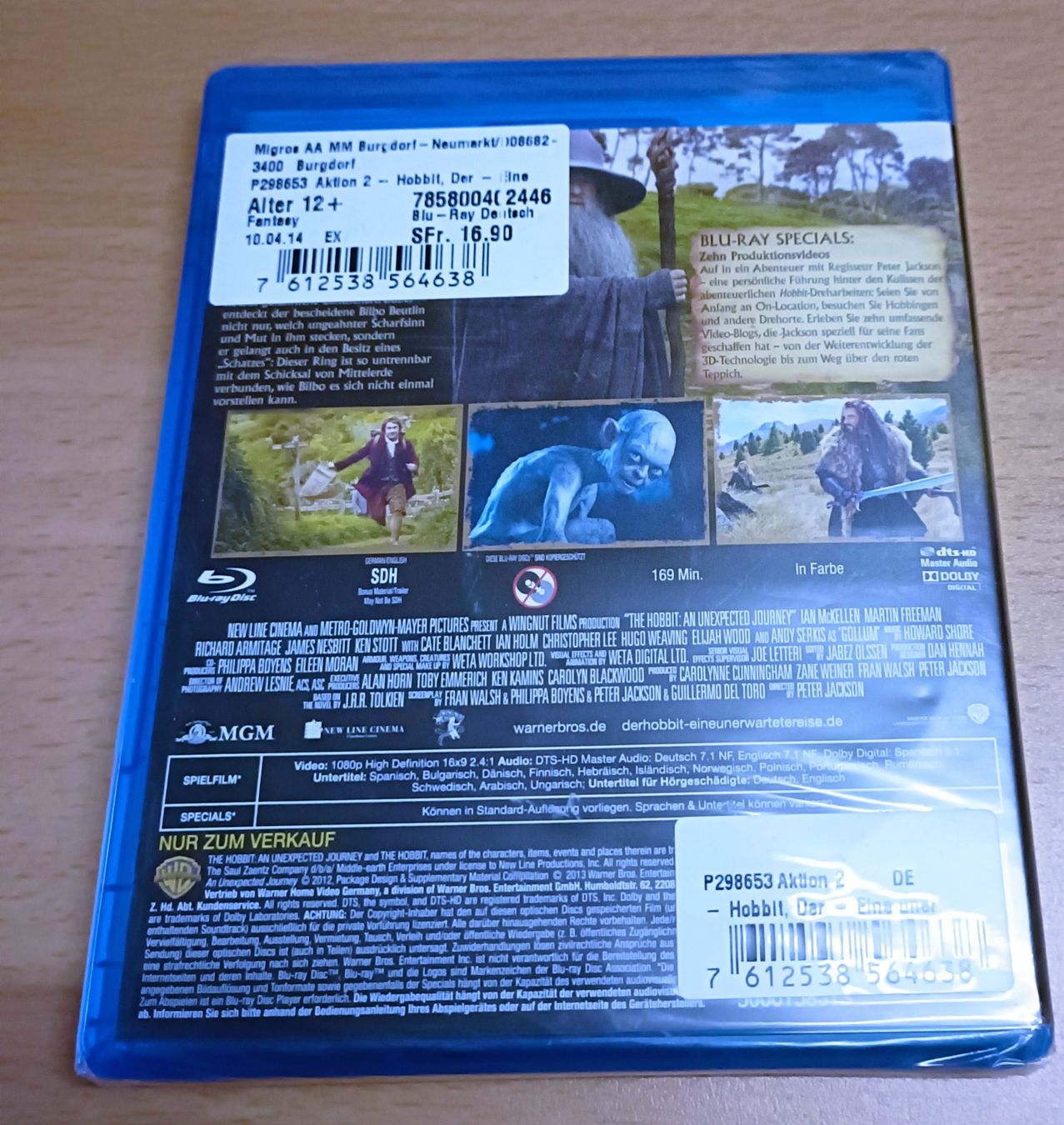 Tutti i DVDs: *Neu* Der Hobbit - Eine unerwartete Reise Blu-Ray – Nuovo e nell'imballaggio originale da Köniz venduto da Movieportal007 1