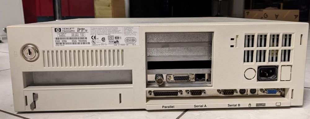 Retro Desktop Computer HP Vectra VE 5/75 mit MS-DOS (Gebraucht) in Bad ...