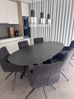 Willisau Linea Esstisch – Keramik Oxide Darknight / Black