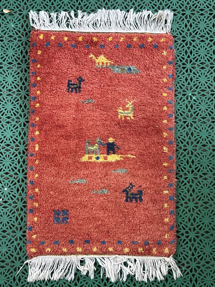 IKEA Indo-Gabbeh B, Wollteppich, rot, 40x60cm (Gebraucht) in Zürich für CHF 17 – mit Lieferung auf Ricardo kaufen