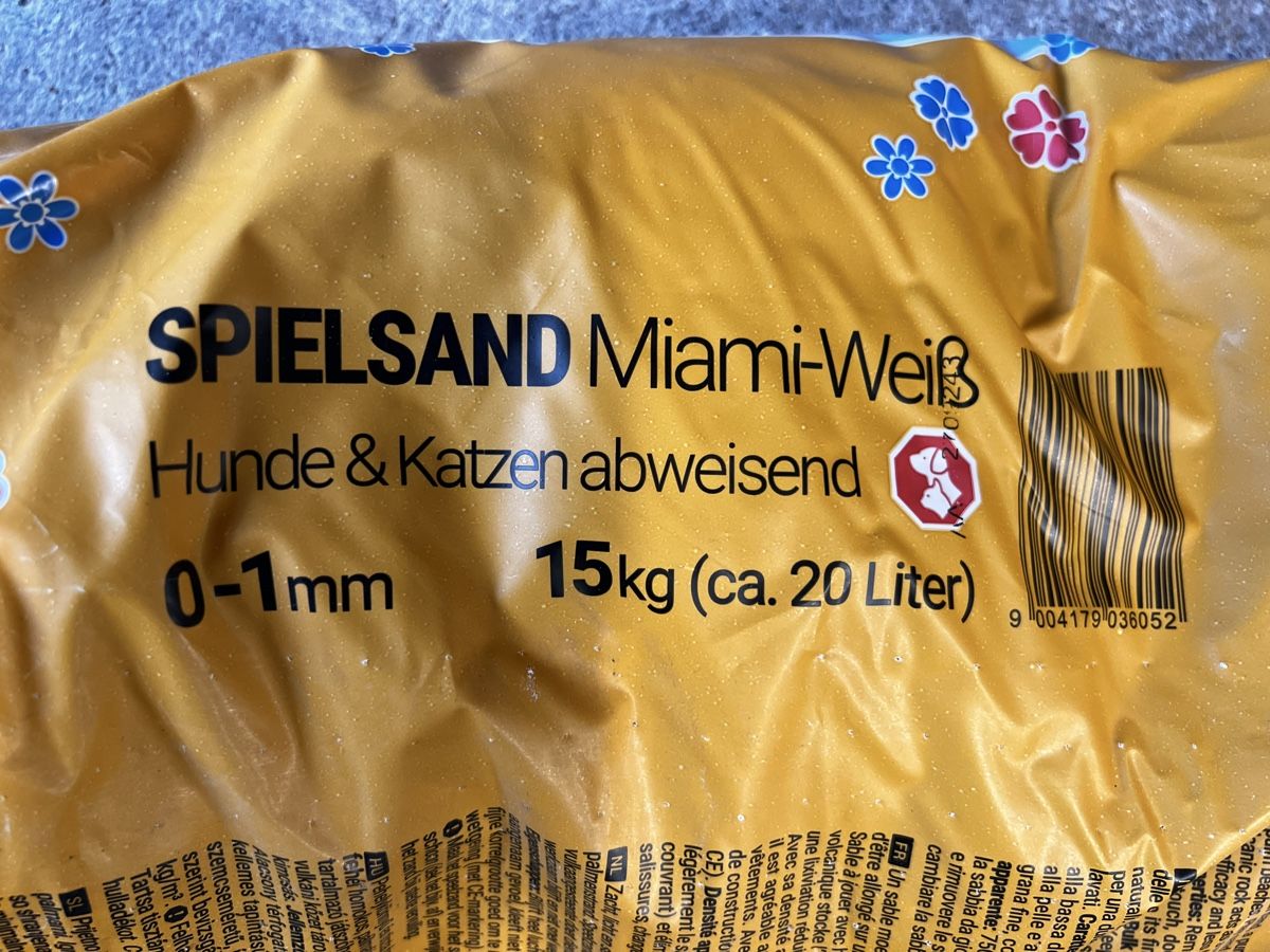 Sabbiera per bambini: Spielsand 0-1 mm weiss – Nuovo e nell'imballaggio originale da Auslikon venduto da malanga05 1