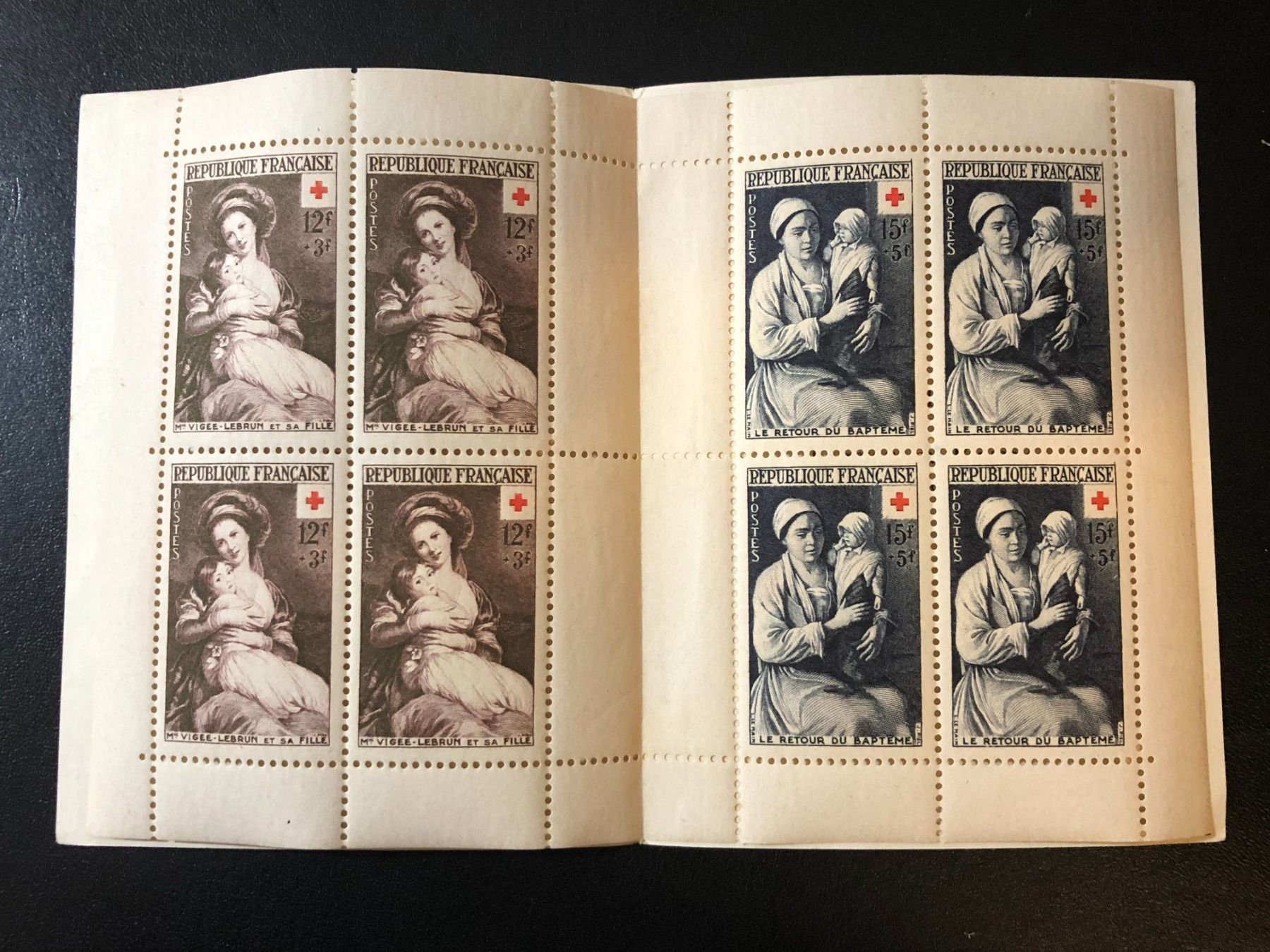 Tutti i francobolli: () Carnet Croix-Rouge 1953 (num. Y&T 2002) – Nuovo e nell'imballaggio originale da Lausanne venduto da ffhoud 1