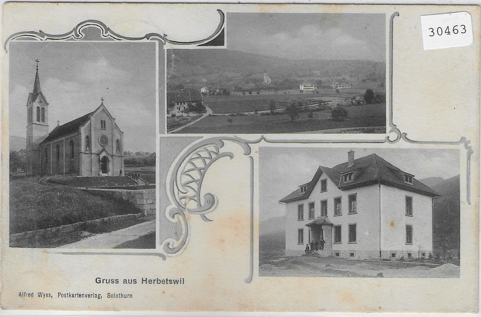 Cartes postales: Gruss aus Herbertswil - Kirche, – D'occasion à Ettingen par Kartenplanet