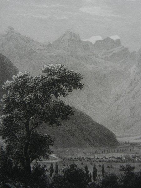 Incisioni: Blick gegen Glarus bei Weesen – Usato da Risch venduto da Rischli15 3