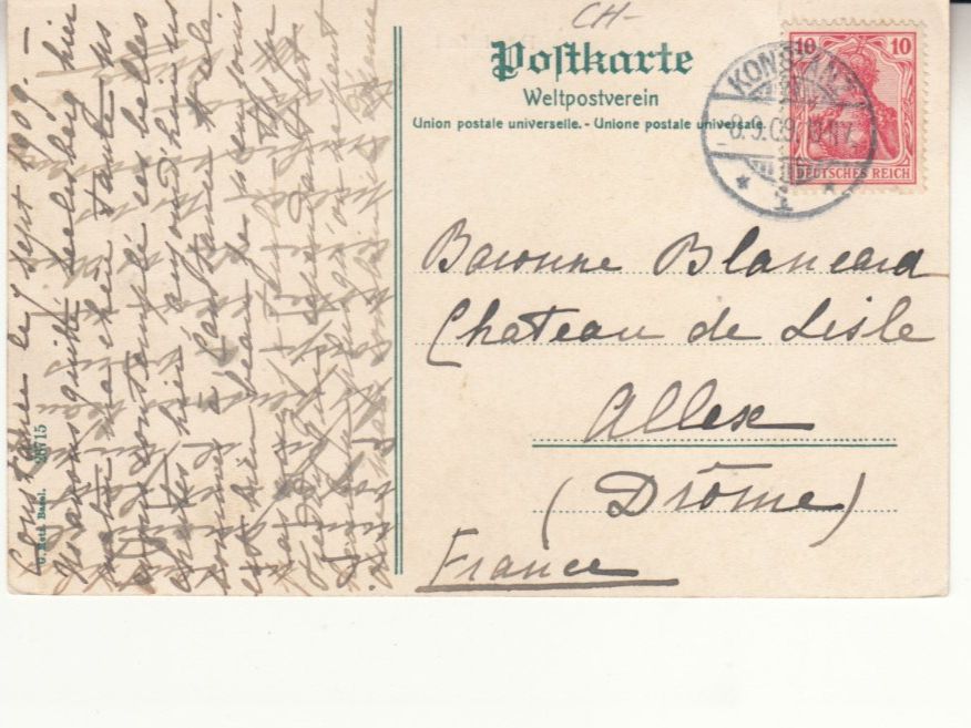 Cartoline postali: Rheinfall 1909 – Usato da Bürglen TG venduto da StampGraf 1