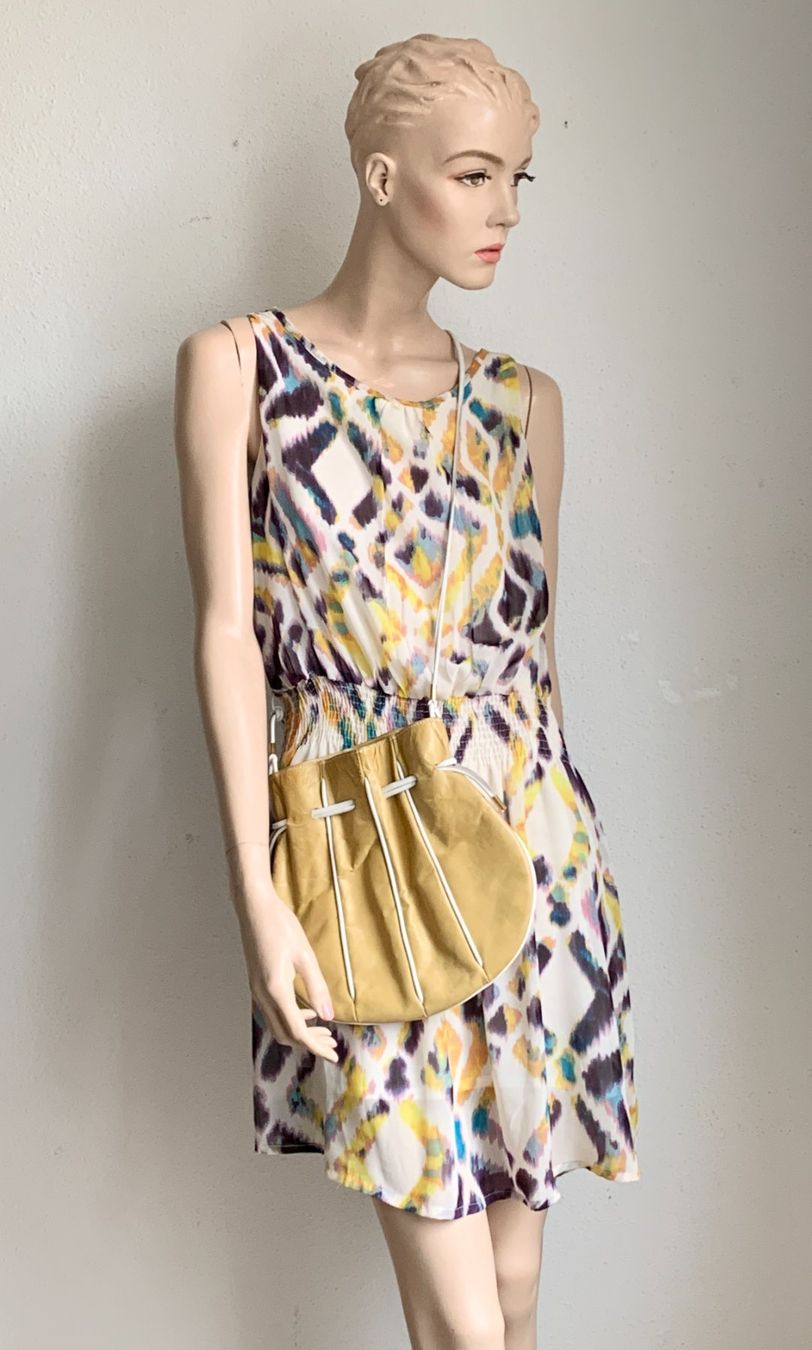 Vestiti: Sommer Kleid mit Leder Taschenbeutel – Usato da Kloten venduto da Nephty