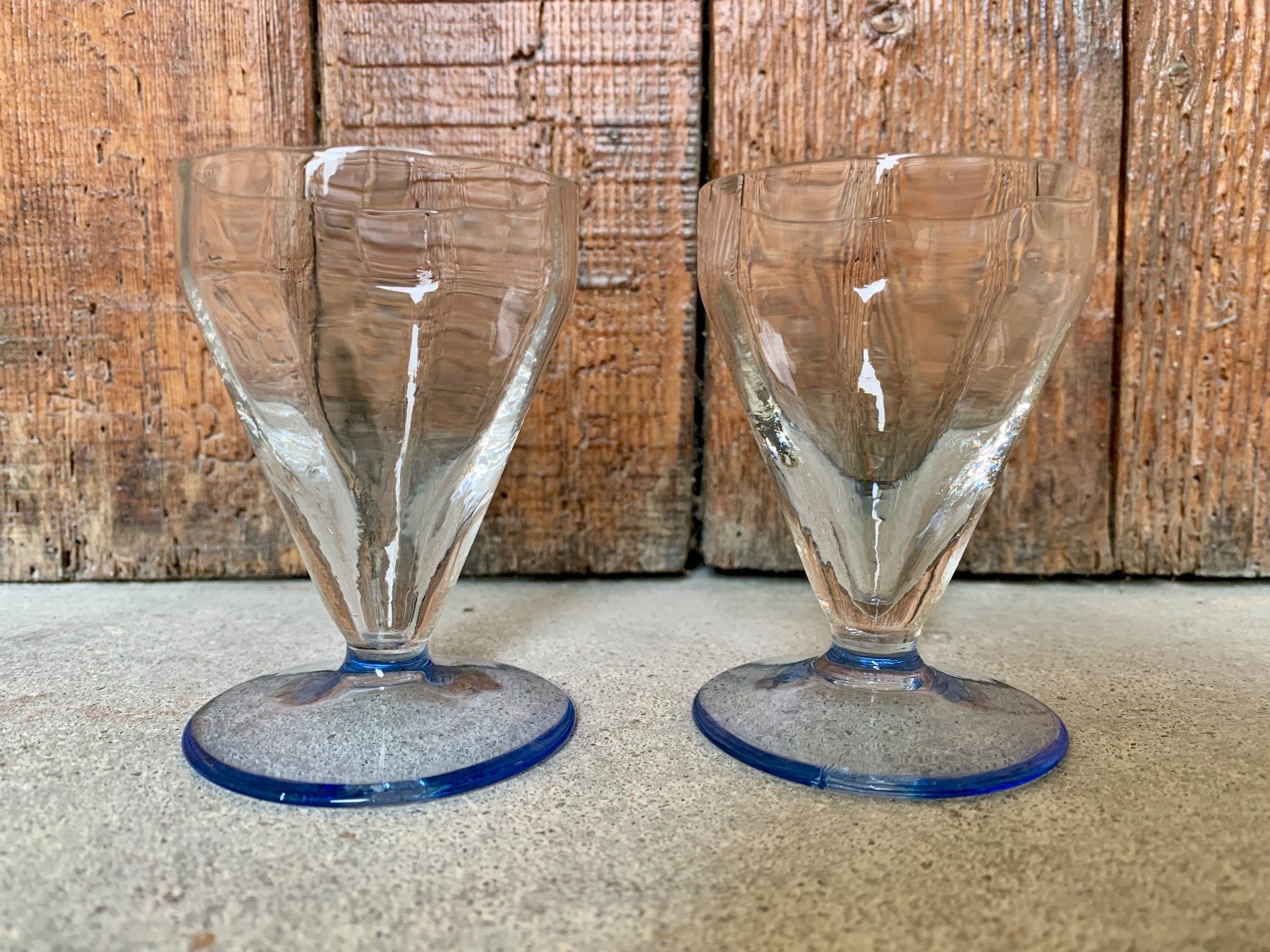 Bicchieri: Schnapsglas mit blauem Boden – Usato da Zürich venduto da Les_Zurichois 5