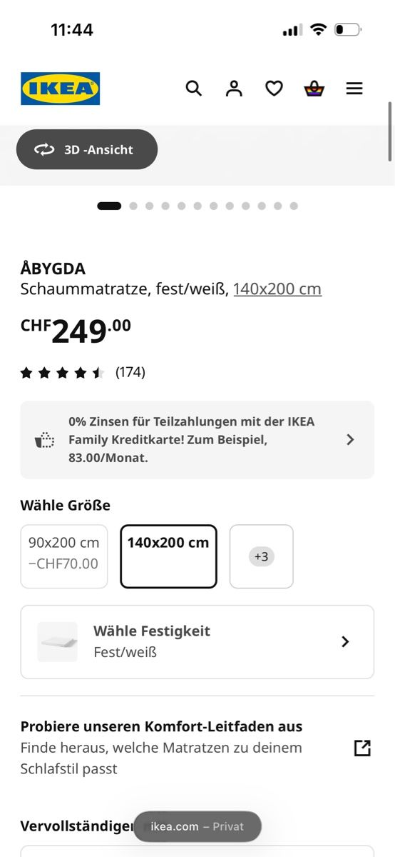 Ikea Materassi: Matratze Abygda – Usato da Zürich venduto da pau_dhm6 3