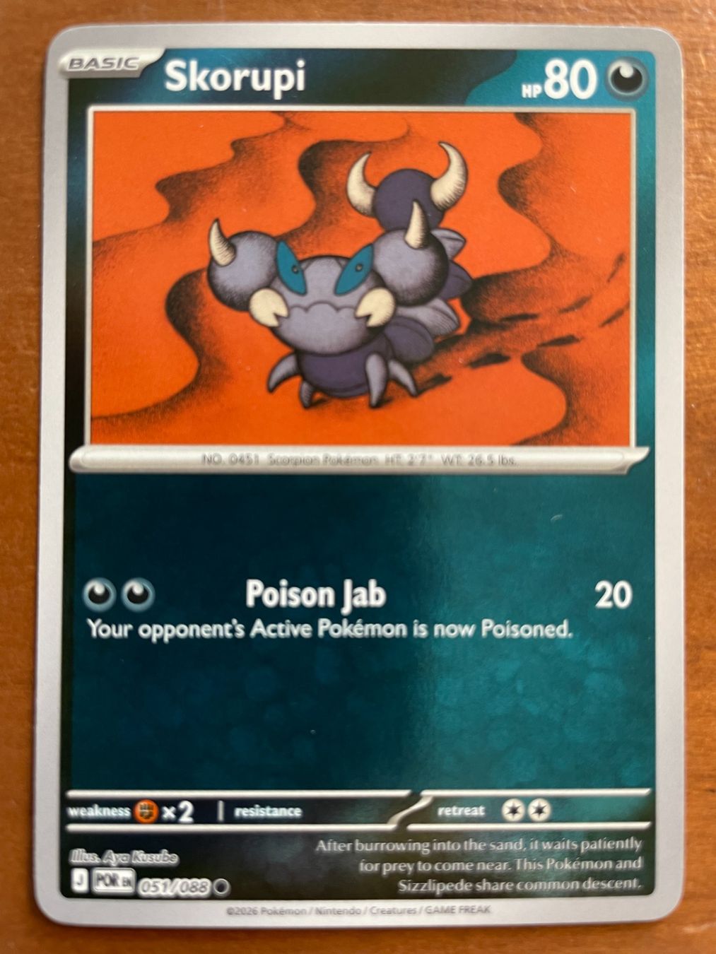 Pokémon Carte collezionabili: Pokemon Skorupi Reverse (Versand gratis) – Nuovo (secondo la descrizione) da Chur venduto da Angerson