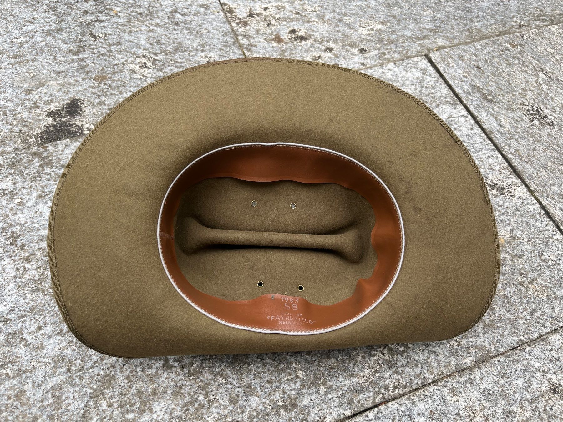 Uniformi: Australian Army Slouch Hat WW2 – Usato da Bottmingen venduto da Puffsack 3