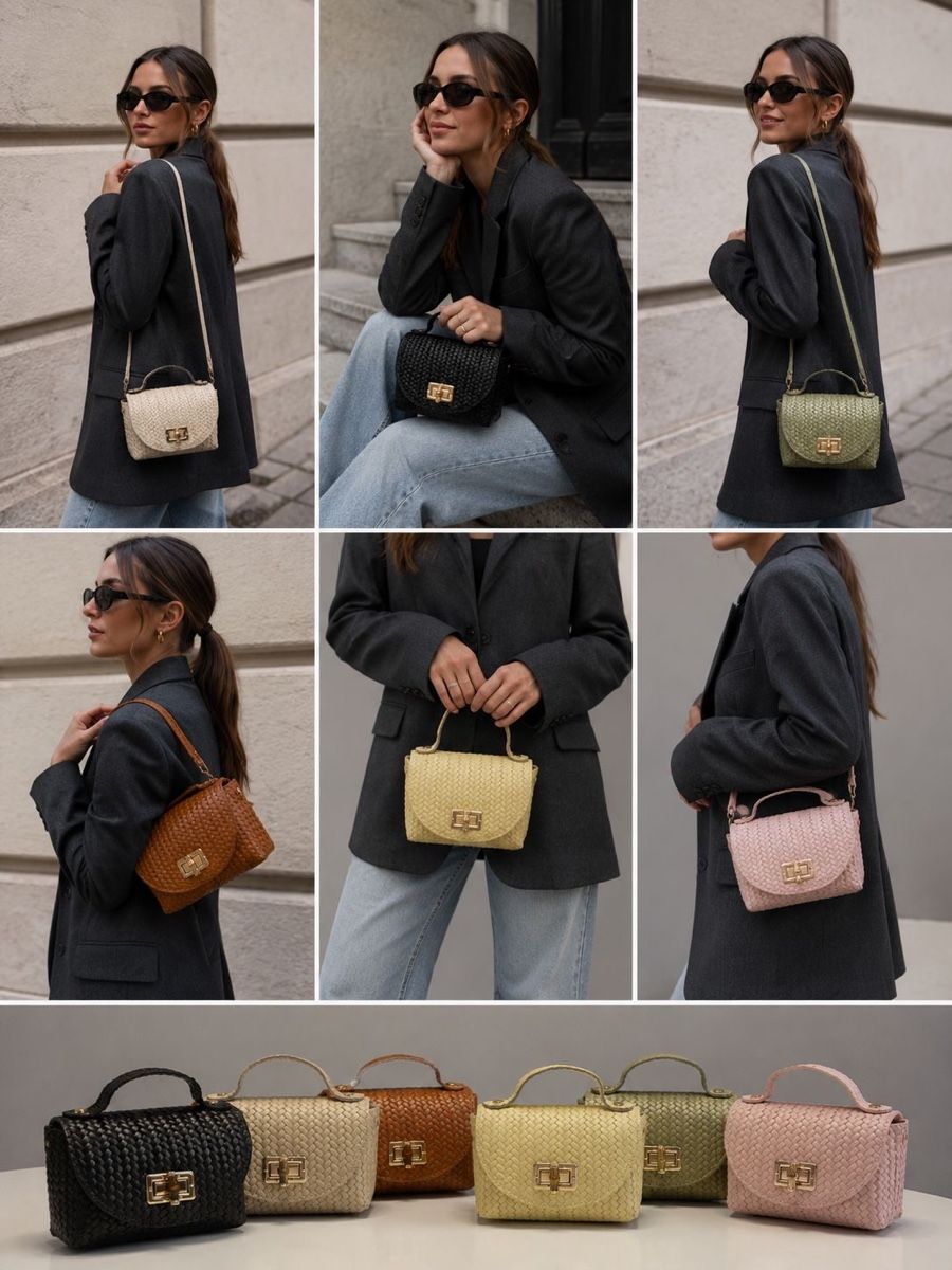 Borse da donna: Borsa pelle intrecciata Venere – Nuovo e nell'imballaggio originale da Mendrisio venduto da pri_856w 2