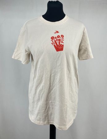 T-shirt blanc avec logo "Peace"